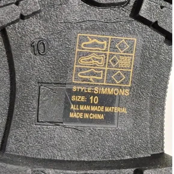 Yoki Simmons Lug Sole Loafers 2 Buckle Straps White Faux Leather Womens US10 NEW - Picture 7 of 8